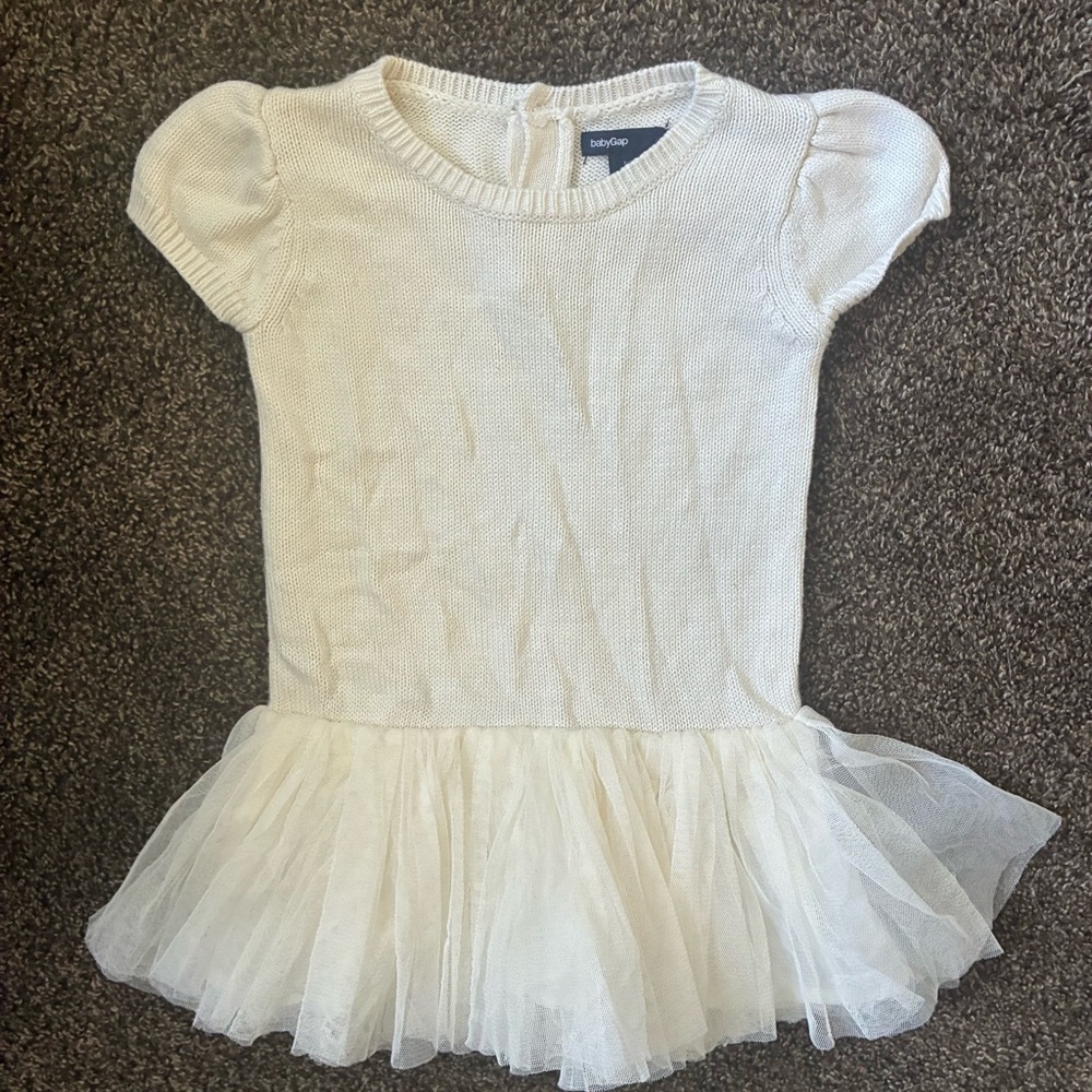 Baby Gap Cream Dress, Size 12-18 months